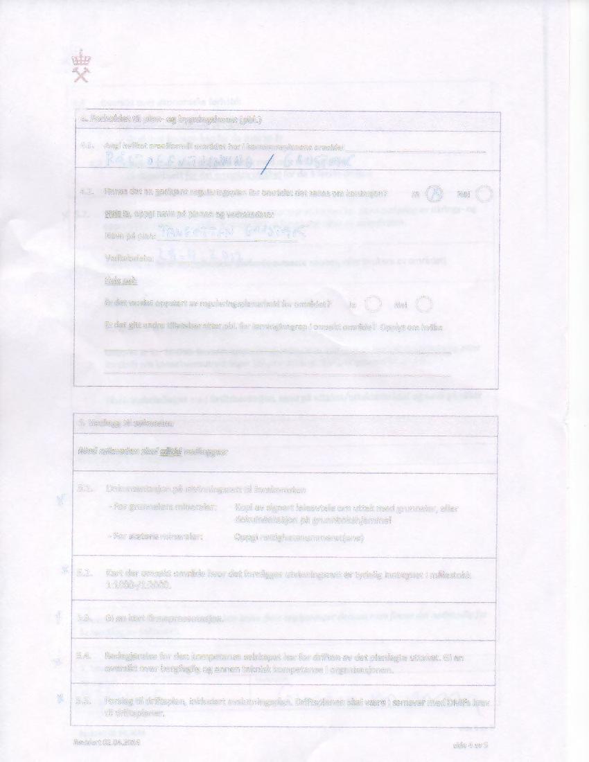 r -- - ------ ---, 4. f.orholdet til plan- og bygnfnptoven (pbl.) I I,4.1. Angi hvilket arealformal omrmet har i kommuneplanens arealdel R4 s\ of~ v ( J frjtjc A) 6 1 6-tt uscr:rlc J 4.2.