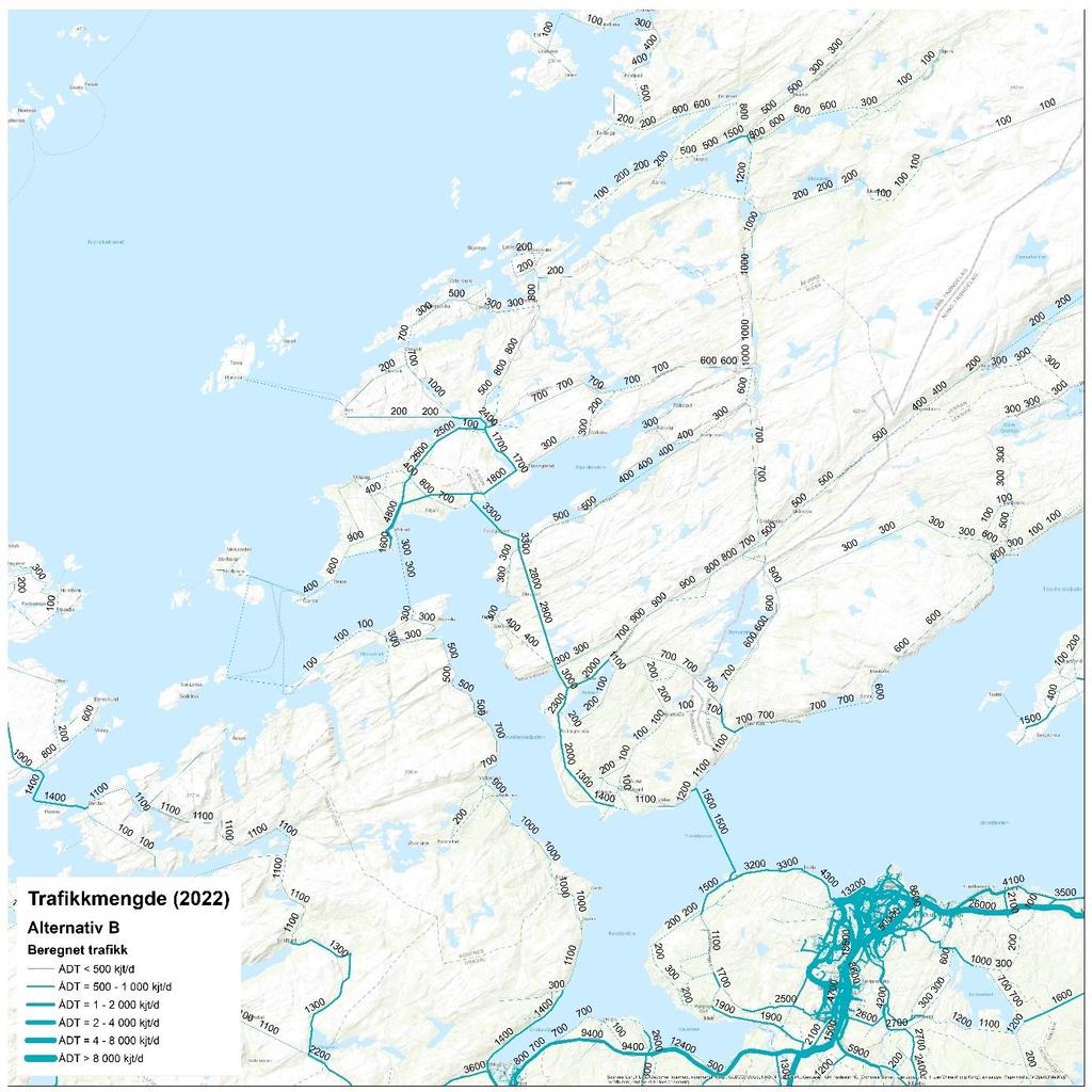 Alternativ B Bru over Stjørnfjorden og ny