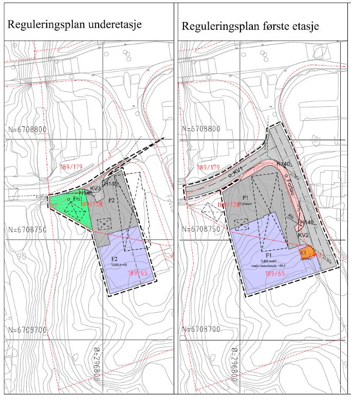 Varelevering er planlagt fra Haukelandsbotn der levering og snuing med store varebiler skal skje på