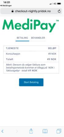 tjenestebeskrivelse. Pridok-brukersted, versjon 2.0 SMS Checkout (inkl.