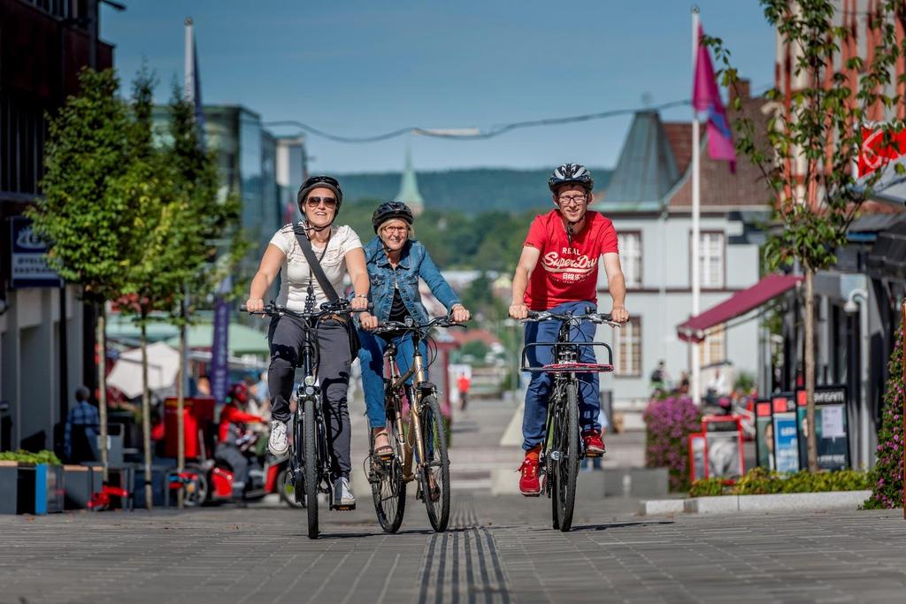 Tilrettelegge for sykling i blanda trafikk Innføre