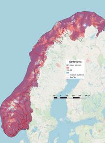 utendørs) Arealdekning 80 % Befolkningsdekning 99 % Målsetting