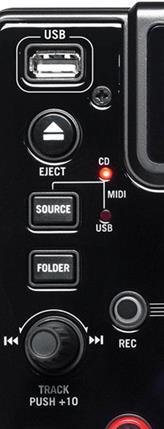 MIDI: NDX500 vil fungere som en USB MIDI-kontroller, som lar deg kontrollere programvaren på en datamaskin som er koblet til NDX500 s USB-port