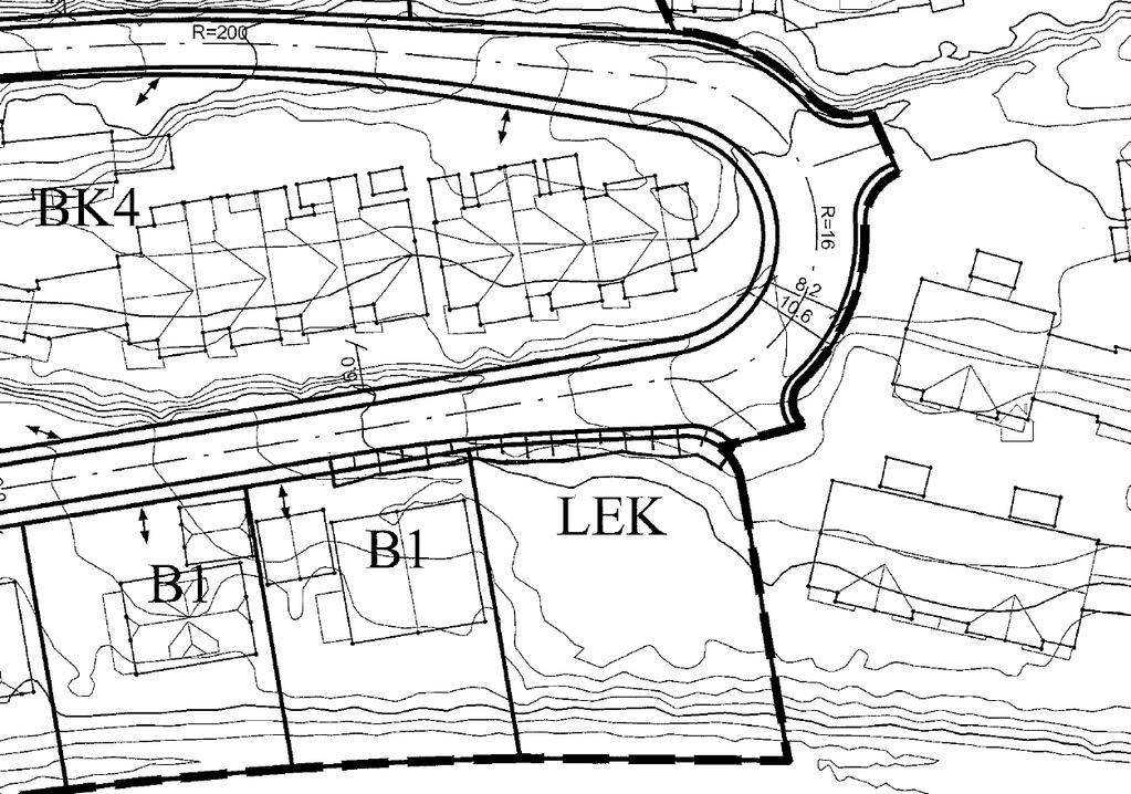 Standarden er godkjent for atkomstveger med mer enn 50 boenheter i blindveg, forutsatt en fartsgrense på maks 30 km/t. Figur 2. Tverrprofil for atkomstveg til planområdet.