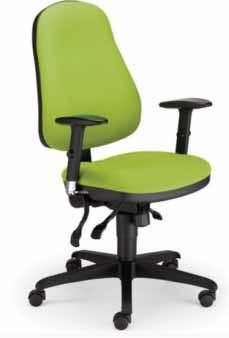 KONTORSTOL «OFFIX» Offix er en videreutviklet kontorstol i standardklassen. Med et noe bredere sete og høydejusterbar, ergonomisk utformet rygg.