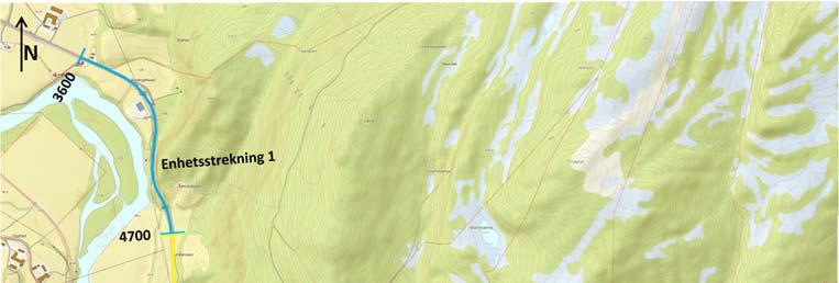 4 Beskrivelse av strekningen Figur 2 [1]. Topografisk jordkart over området.