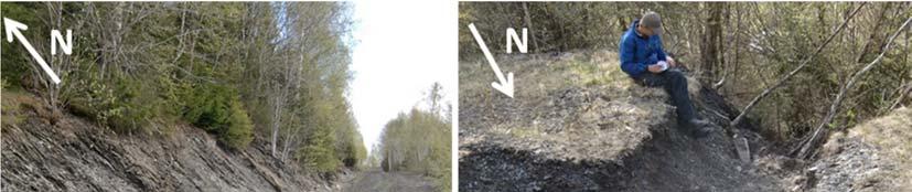 7 Befaringsobservasjoner Bilde 9. Bilde A (WP 85) viser typisk overdekning i området. Bilde B (WP 87) viser utgraving av veg.