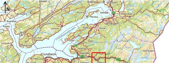 1 Innledning 1 Innledning 1.1 Bakgrunn Statens vegvesen Region midt skal utarbeide reguleringsplan for strekningen Hp03 km 3,580 km 7,930, fra Fornes til Sona bru, langs E14 i Nord Trøndelag.