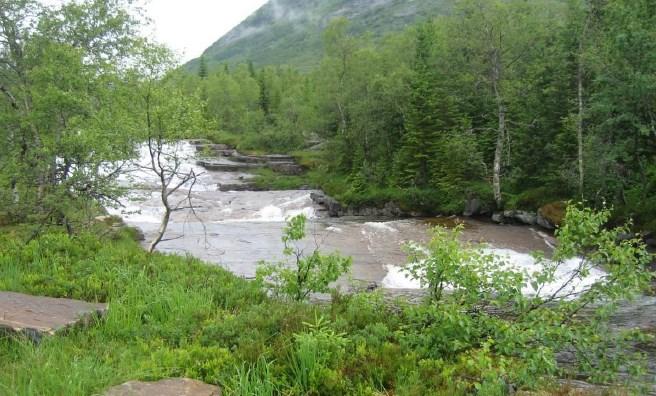 Stølselva (tilsv. 5-persentil sommar). I eit middels vått år vil vassføringa ved inntaket i Helgheimselva vere større enn kraftverket si maksimale slukeevne (1,3 m3/sek) i 57 dagar (overløp).