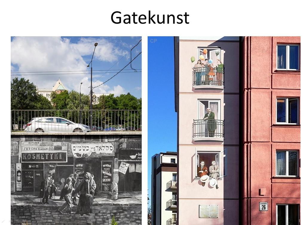 Bilde til venstre: I byen Lublin i Polen. Kunstnere: Cezary Hunkiewicz og Escritor Media.
