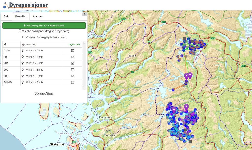 forteller GPSdataene