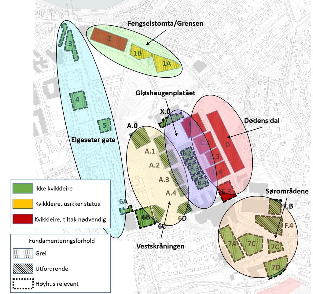 Figur 5 Inndeling av områder 4.3.