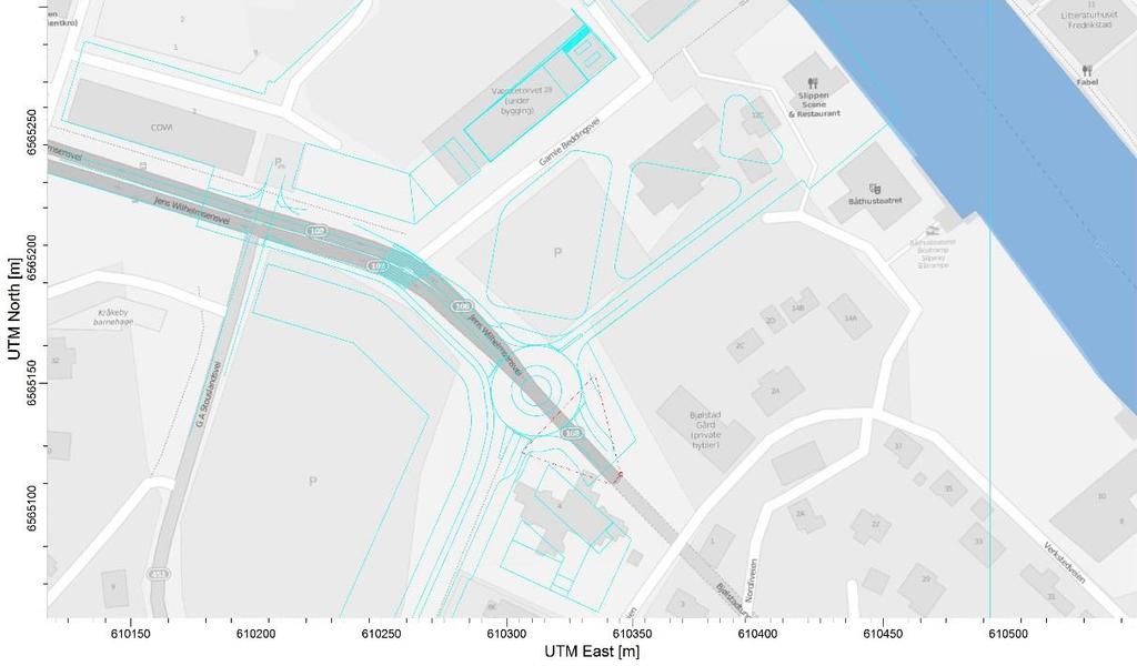 Figur 9: Illustrasjon av jetfase og vinddrevet plumefase (Kilde: Vegdirektoratet, 2014) Modluft, 2012) Figur 10: Maksimumutbredelse av jetfasen fra en tunnelmunning (Kilde: Figur 11: Formulering av