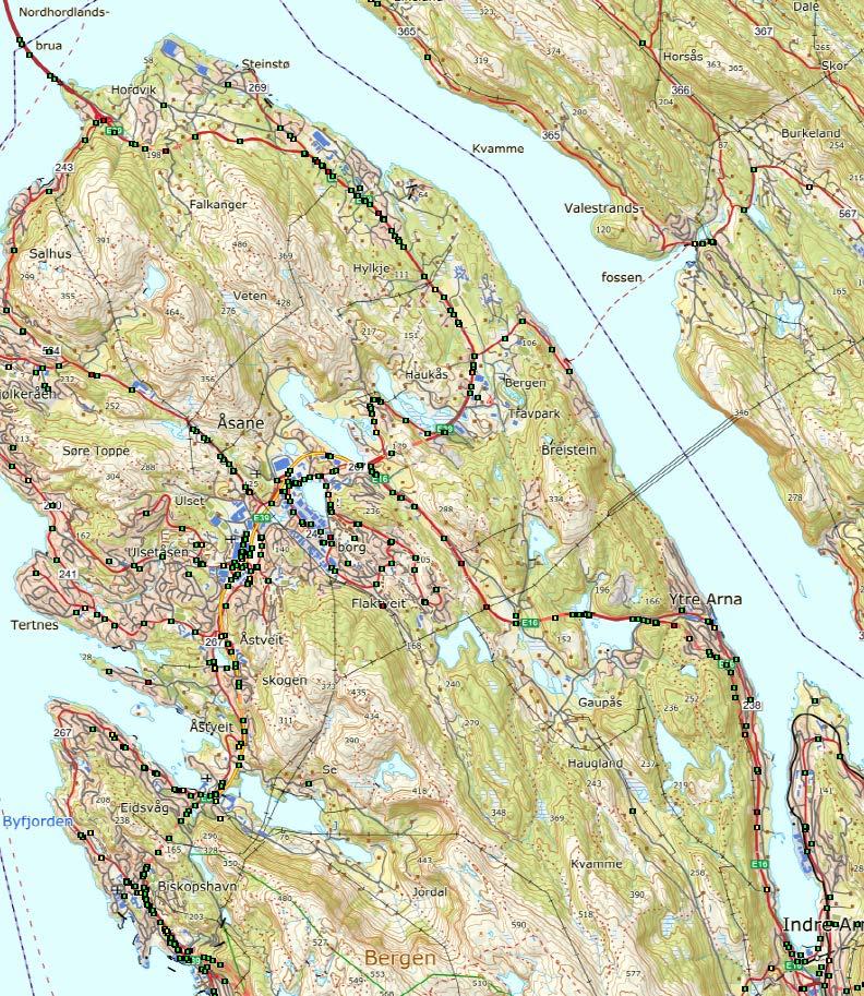 Trafikkulykker På strekningen er det mellom 2007 og 2016 registrert 11 drepte og 13 hardt skadde.