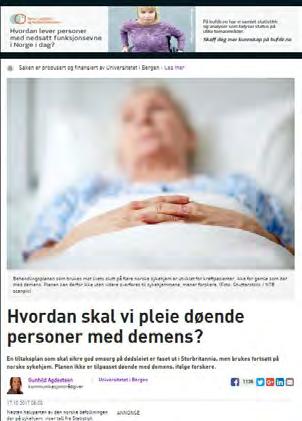 Fire av fem Thieme PPH 5, 2017: Gut vernetz frykter å bli gammel, de frykter at de ikke TIRSDAG Forskning.no: 17.10.17: Hvordan skal vi pleie døende personer med demens?