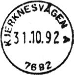 2 Type: SL Utsendt KIRKNESVÅGEN Innsendt 12.07.1940 Registrert brukt 27 II 40 TK Stempel nr.