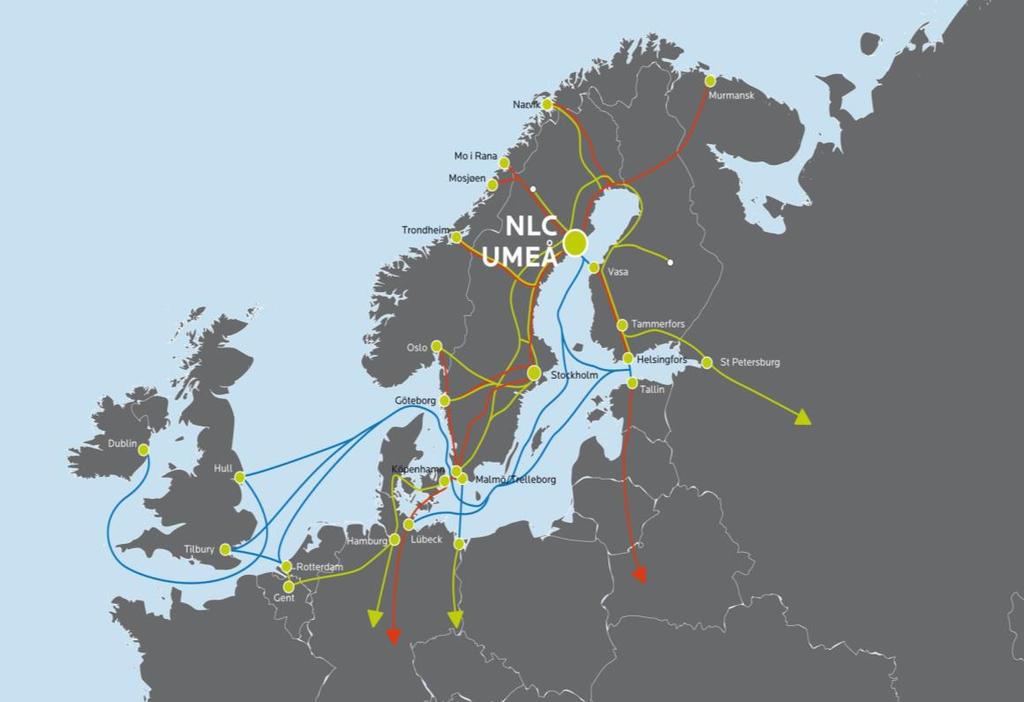 E12 regionen er viktig i det nordiske samarbeidet! Ôstre Finland, Västerbotten og Helgeland representerer en befolkning på drøye 800.000 mennesker innenfor en øst-vestlig korridor på 65 mil.