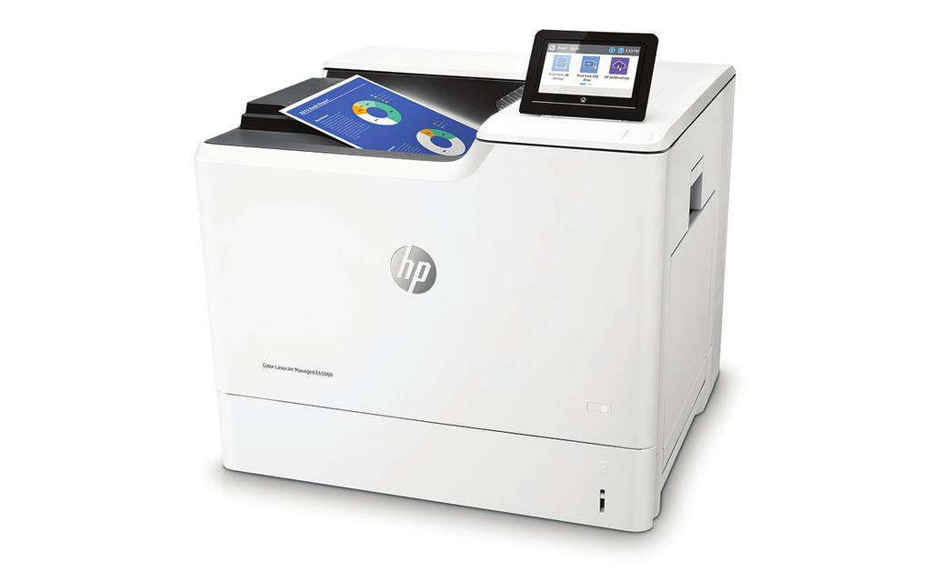 Dataark HP Color LaserJet Managed E65060dn HP Managed-skrivere er optimalisert for administrerte miljøer.