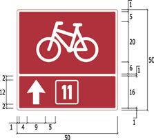 DETALJERT UTFORMING AV VEGVISNINGSSKILT :: TRAFIKKSKILT Figur 4-4.