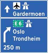 2R skal ha standard pilsymbol (.R), utformet etter sitt skiltmønster og plassert sentrisk i vertikal retning. Symbolet er innskrevet i et kvadrat med sidekant lik 12/7 H. Skiltenhet 701.