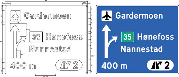 TRAFIKKSKILT :: DETALJERT