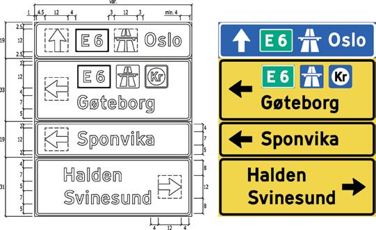 TRAFIKKSKILT Figur 4-4.