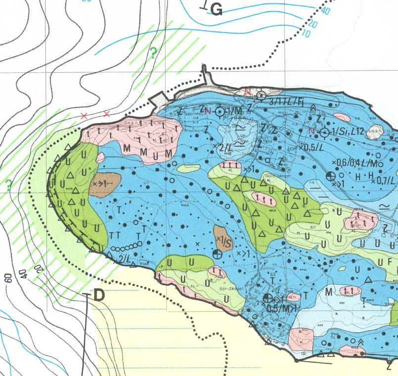 Grunnforhold Utfra kvartærgeologisk kart (figur 2-2) ligger tomta i et område med ulike løsmassetyper.