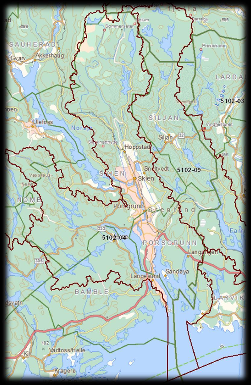 Overvåking av lokaliteter i vannområde Skien - Grenlandsfjordene 2016.