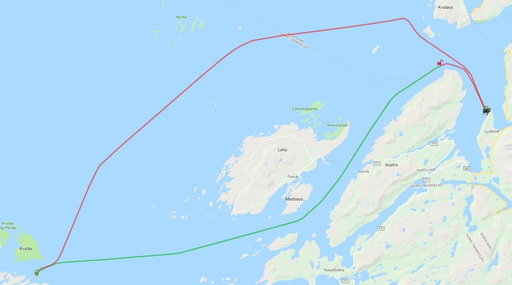 Sporingssystem til Norsk Fisketransport Eksempel på logging av status på brønnventiler og