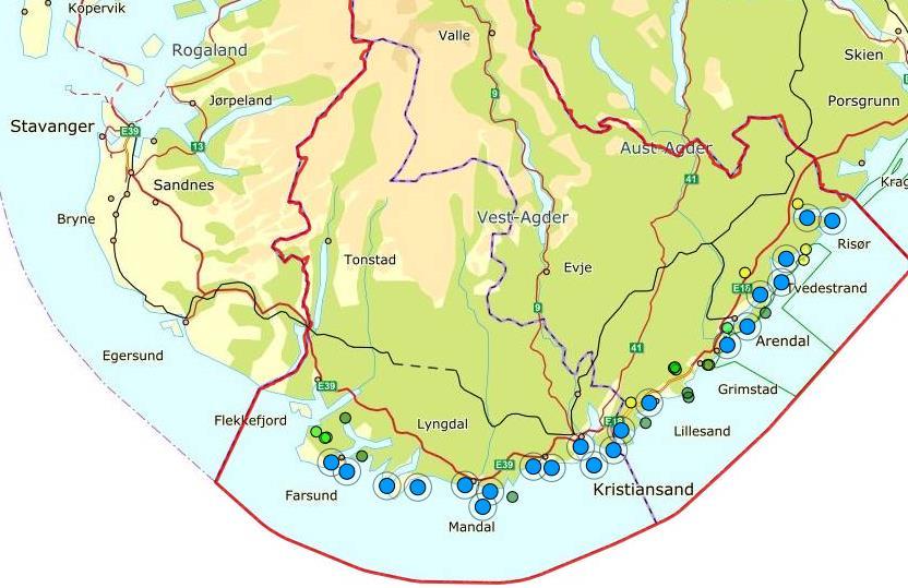 Grågås i Vest og Aust Agder 2006-2011 (6 år) Ikke kvalitetssikret 2012-2017 (6 år) Ikke