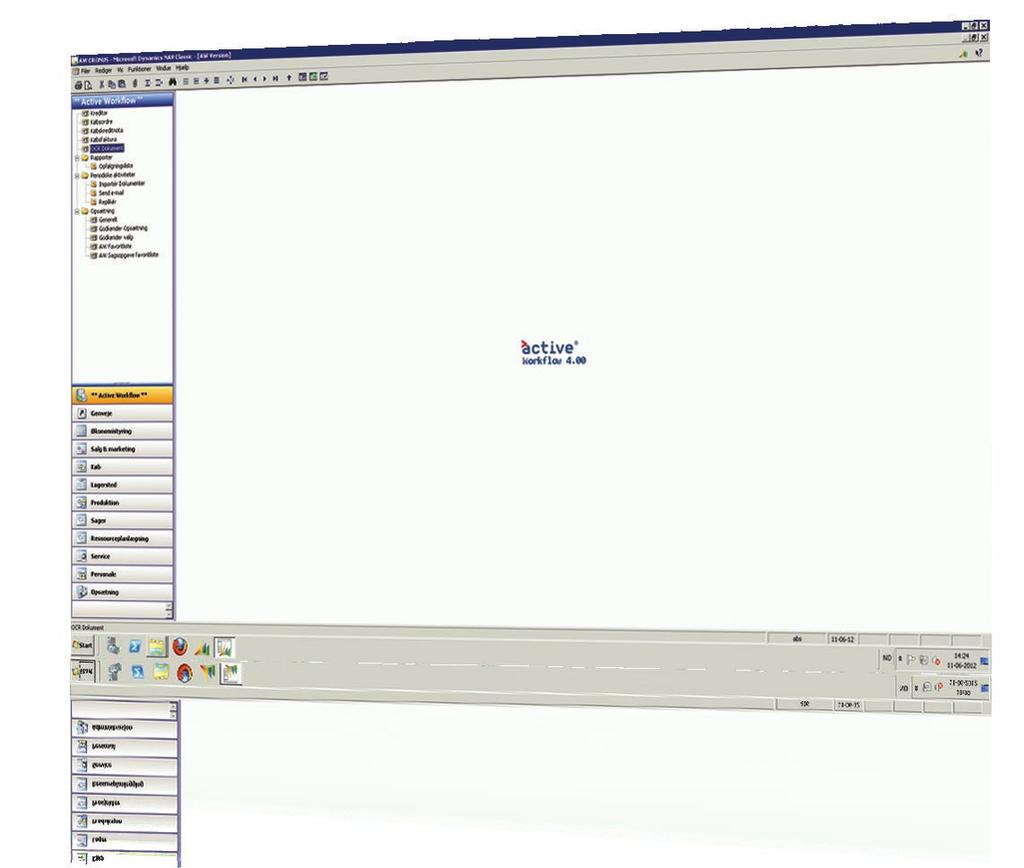 6 ACTIVE WORKFLOW EKSEMPEL: KJØPSFAKTURA Innlesning av dokumenter i Microsoft Dynamics NAV Den