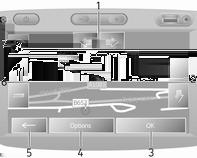 78 Navigering Kartskjermbilde Du åpner kartskjermen uten ruteveivisning ved å berøre 7 etterfulgt av skart. Se (NAVI 50 IntelliLink) "Vise kart" i avsnittet "Veiledning" 3 94.