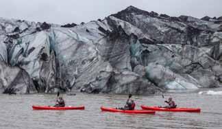 Oppmøte ved Sóheimajökull: Ønsker du å delta på isbrevandringen, men møte opp ved Sólheimajökull så blir prisen voksen/barn kr. 1.100,- / 735,- Oppmøte kl.