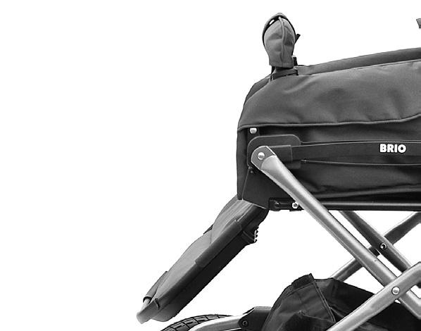 The backrest can be placed in three different positions. Pull backrest upwards for a higher position.