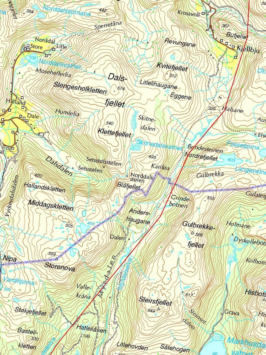 1.0 INNLEDNING I februar 2015 ble det av Jøsok Prosjekt utarbeidet en fagrapport angående 132 kv nettilknytning av Dalsbotnfjellet.