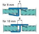 for 10+12mm glass 80300290 Tetningslist 10-12mm glass, 2160mm