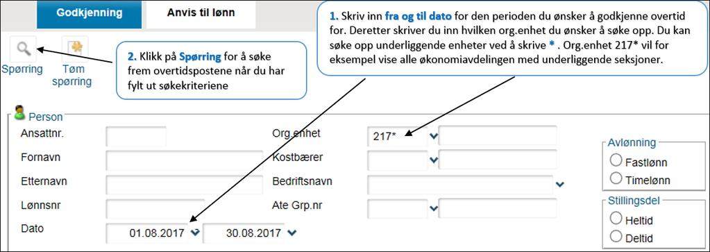 Godkjenning av overtid via Min Tid Logg deg på HR-Portalen, klikk deretter på Meny-symbol øverst til venstre i HR-Portalen: Velg Min Tid Leder under menyen i HR-portalen.