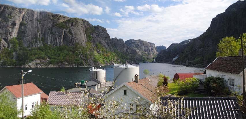 Landskap Jøssingfjord er et tydelig avgrenset landskapsrom med markerte fjellsider og fjordprofil. De bratte og oppsprukne fjellsidene gir kantet relieff og høy intensitet.