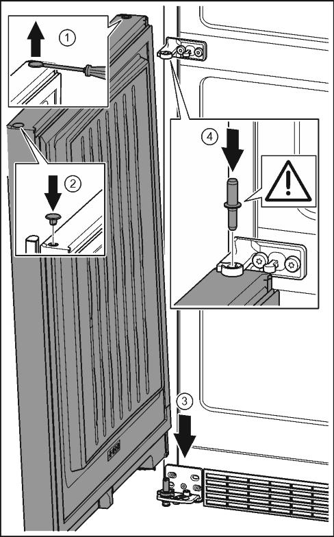 Fig. 20 (1) w Skruehullene må ligge nøyaktig over hverandre. u Skru fast skruene med skrutrekker T15. Fig. 20 (2) u Sett dekslene på på siden, og skyv dem på. Fig. 20 (3) w Pass på at de klikker på plass.