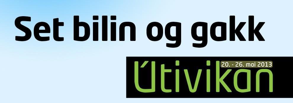 mei, har mælt verður fólki til at seta bilin og ganga - meira og títtari. Útivikan hevur verið tengd at fyrsta summardegi, so passandi kunnu vit siga, at summarið byrjar við Útivikuni.