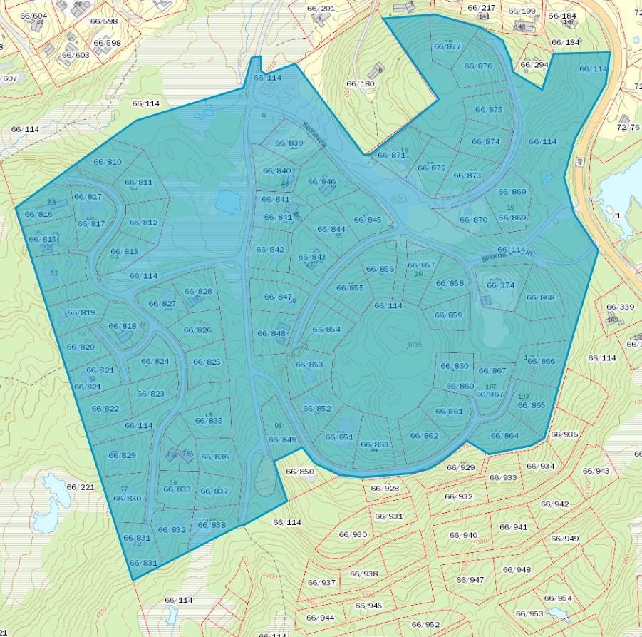 2. PLANOMRÅDET OG EKSISTERENDE FORHOLD 2.1. Beliggenhet og størrelse Planområdet ligger på Kikut, ca. 6 km sør for Geilo sentrum langs Fv. 40.