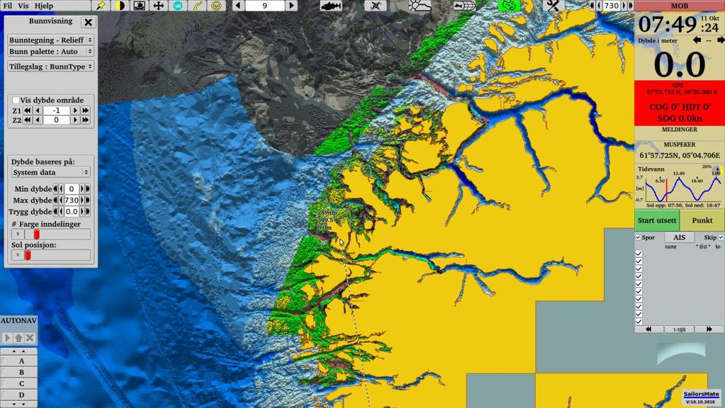 4. Nedlastbart via dybdedata.no. Tjenesten er utviklet basert på høydedata.no, men er ikke satt i ordinær drift enda.