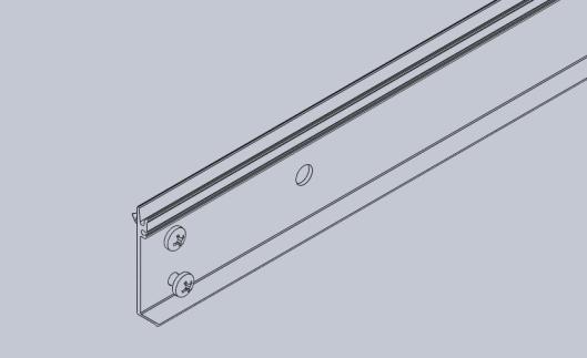 Monteringsanvisning Merk av på veggen hvor skinne skal monteres. Benytt laser eller vater/rettholt.