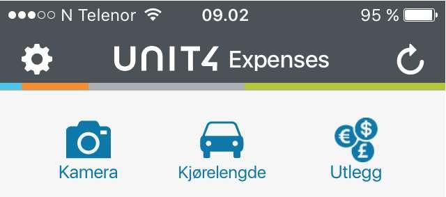 Last ned appen: Unit4 expensen Url`en som du skal legge inn er: https://appsagresso.public.cloudservices.