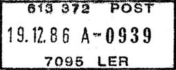 98 HAa Stempel nr. 9 Type: I24N Utsendt?? LER 3 Innsendt?? 7095 Registrert brukt fra 04.10.89 IWR til 12.07.97 HAa Stempel nr. 10 Type: I24 Utsendt?? LER 2 Innsendt?? Registrert brukt fra 30.11.