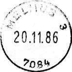 95 IWR til 25.01.99 IWR Stempel nr. 19 Type: I24N Utsendt?? MELHUS 3 Innsendt?? Registrert brukt fra 17.12.81 IWR til 19.12.95 TK Stempel nr. 21 Type: I24N Utsendt?? MELHUS 5 Innsendt?