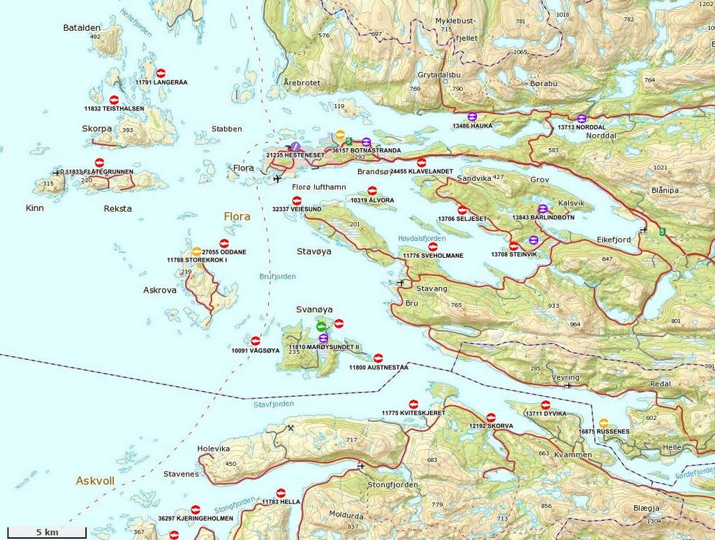 OMRÅDESKILDRING Undersøkt område ligger inst i Eikefjord ved utløpet til Jagedalsvatnet om lag 13 km frå Helgøysundet i Flora kommune (figur 1).