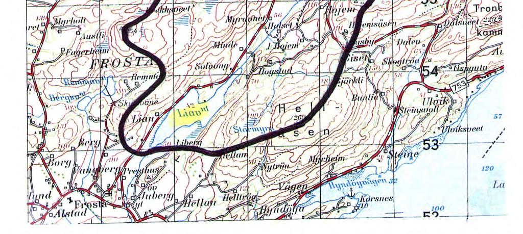 km 2 til Liavatnet er vist i figur 28.