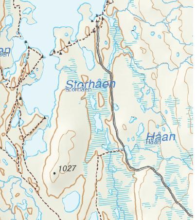 Vegen fram til Skalltjønna er kjørbar med vanlig bil (Skalltjønna se kart nedenfor til hø