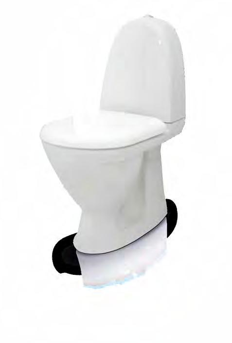 Integrert og lett avtagbart hardt sete. (hvit) VEGGHENGTE WC SKÅLER.